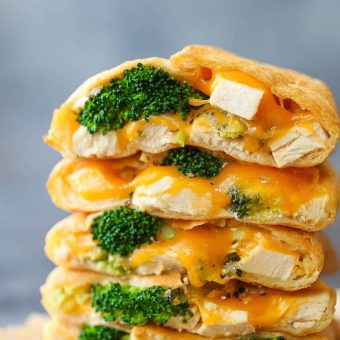 Cheesy Chicken and Broccoli Pockets